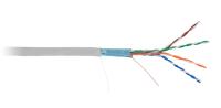 NETLAN EC-UF004-5E-PVC-GY Кабель F/UTP 4 пары, Кат.5e (Класс D), 100МГц, одножильный, BC (чистая медь), Ø 0.47 мм, внутренний, PVC нг(B), серый, 305м