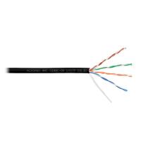 NIKOMAX NMC 9100C-BK Кабель U/UTP 4 пары, Кат.5e (Класс D), тест по ISO/IEC, 100МГц, одножильный, BC (чистая медь), 24AWG (0,52мм), полимерный материал нг(А)-HF, внутренний/внешний, черный, 305м