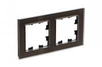 Systeme Electric ATN320602 AtlasDesign Nature 2-постовая рамка, органическое стекло, мокко Systeme Electric ATN320602 AtlasDesign Nature 2-постовая рамка, органическое стекло, мокко