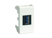 ДКС 43018 USB 3.0 розетка, Viva, белая, 1 мод.
