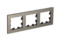 Systeme Electric ATN312203 AtlasDesign Nature 3-постовая рамка, металл латунь