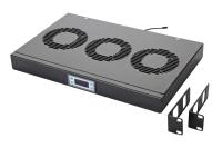 Eurolan 60A-91-10-30BL Вентиляторная панель 19" 1U, 3 вентилятора, с контроллером