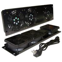 TWT TWT-CB-FANV2-RACK Блок 2-х вентиляторов 19" вертикальный, без термостата, 3U