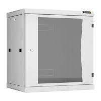TLK TWC-126045-R-G-GY Настенный разборный шкаф TLK 19", 12U, стеклянная дверь, Ш600хВ636хГ450мм, 2 пары монтажных направляющих, серый