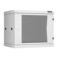 TLK TWC-096045-R-G-GY Настенный разборный шкаф TLK 19", 9U, стеклянная дверь, Ш600хВ503хГ450мм, 2 пары монтажных направляющих, серый
