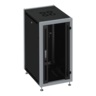 SYSMATRIX SL 6818.912 Шкаф напольный телекоммуникационный 19", 18U 600х800 мм, передняя дверь с обзорным стеклом, съемные боковые панели с замками, корпус с перфорацией, кабельные вводы в крыше и основании, IP20, нагрузка до 800 кг, черный (RAL9004)