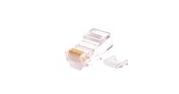 NIKOMAX NMC-RJ88RZ50UD2-100 Коннектор RJ45/8P8C под витую пару, Кат.5e (Класс D), 100МГц, покрытие 50мкд, универсальные ножи, неэкранированный, со вставкой, уп-ка 100шт.