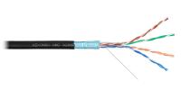 NIKOMAX NMC 9200B-BK Кабель F/UTP 4 пары, Кат.5e (Класс D), тест по ISO/IEC, 100МГц, одножильный, BC (чистая медь), 24AWG (0,52мм), полиэтилен, внешний, черный, 305м