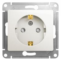 Systeme Electric GSL000645 Glossa Розетка с заземлением со шторками, 16А, механизм, перламутр