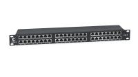 Cabeus PLHD-48-Cat.6-SH-Dual IDC-1U Патч-панель высокой плотности 19", 1U, 48 портов RJ-45, категория 6, полностью экранированная, Dual IDC