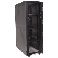 LANMASTER LAN-DC-CBP4-48Ux6x10 Шкаф DCS 48U 600x1070 мм, 4 секции, двери с перфорацией, с боковыми панелями, черный LANMASTER LAN-DC-CBP4-48Ux6x10 Шкаф DCS 48U 600x1070 мм, 4 секции, двери с перфорацией, с боковыми панелями, черный
