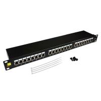 LANMASTER LAN-PPi24S6 Патч-панель 24 порта с индикаторами, STP, кат.6, 1U