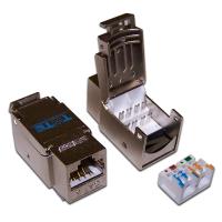 TWT TWT-OK45STP/6-WH Модуль Keystone RJ45, Cat.6, STP, 90 градусов, максимальная ширина 17.1 мм, цвет белый