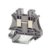 ДКС TUR-10 Клемма проходная, винтовой зажим, 2 точки подключения, 10 кв.мм, серая