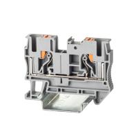 ДКС VPR-6-GY Клемма проходная, зажим push-in, 2 точки подключения, 6 кв.мм, серая