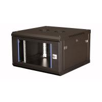 Datarex DR-631101 Шкаф 19 телекоммуникационный настенный, 6U 368x600x600 мм, дверь стекло, черный