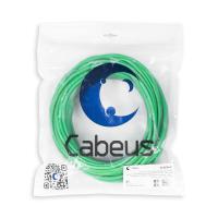 Cabeus FTP-4P-Cat.5e-SOLID-LSLTx-GN-25 Кабель витая пара экранированная FTP (F/UTP), категория 5e, 4 пары (24 AWG), одножильный, зеленый, экран - фольга, нг(А)-LSLTx, (25 м)