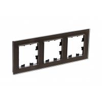 Systeme Electric ATN320603 AtlasDesign Nature 3-постовая рамка, органическое стекло, мокко