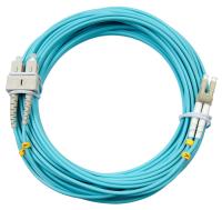 Cabeus FOP-50-LC-SC-15m Шнур оптический duplex LC-SC 50/125 mm OM3 15м LSZH