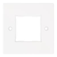 NIKOMAX NMC-PL86X86F Настенная лицевая панель 86х86мм для вставок формата Mosaic 45х45мм, белая