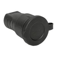 EKF RPS-012-16-230-44 Розетка переносная с защитной крышкой каучуковая 230В 2P+PE 16A IP44 PROxima