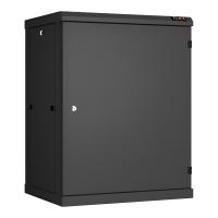 TLK TWC-156045-R-M-BK Настенный разборный шкаф TLK 19", 15U, металлическая дверь, Ш600хВ770хГ450мм, 2 пары монтажных направляющих, черный