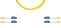 TELCORD ШОС-2x3.0-2LC/U-2LC/U-SM-2м-LSZH-YL Шнур оптический duplex (ШОС), LC/UPC - LC/UPC, SM(G.652.D), 3.0мм, LSZH, 2м