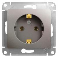 Systeme Electric GSL001243 Glossa Розетка с заземлением,16А, 250В, механизм, платина