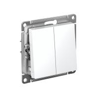 Systeme Electric ATN000117 AtlasDesign 2-клавишный выключатель кнопочный, сх.5, 10АХ, механизм, белый