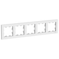 Systeme Electric ATN000105 AtlasDesign 5-постовая рамка, универсальная, белый