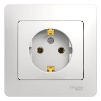 Systeme Electric GSL000142 Glossa Розетка с заземлением, 16А, в сборе, белый