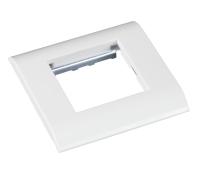 NETLAN EC-FPM-1-WT-10 Настенная лицевая панель под 1 вставку Mosaic, 45x45, с подрамником, белая, уп-ка 10 шт.