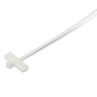Hyperline GTK-200MC Стяжка нейлоновая неоткрывающаяся, безгалогенная (halogen free), 200x2.5 мм, полиамид 6.6, -40°C - +85°C, с площадкой для маркера (100 шт)