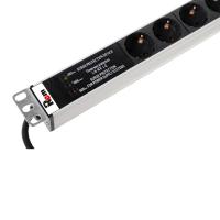 Rem R-16-25S-FI-1820-3 Вертикальный блок розеток Rem-16 с фил. и инд., 25 Schuko, 16A, алюм., 42-48U, шнур 3 м. Rem R-16-25S-FI-1820-3 Вертикальный блок розеток Rem-16 с фил. и инд., 25 Schuko, 16A, алюм., 42-48U, шнур 3 м.