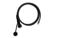 NIKOMAX NMC-PC4SE55B-020-IS-TR-BK Индустриальный коммутационный шнур F/UTP 4 пары, переходной, Кат.6 (Класс E), 250МГц, RJ45/8P8C(IP67)-RJ45/8P8C, T568B, многожильный, BC (чистая медь), 26AWG (7х0,160мм), с защитной крышкой, PUR, черный, 2м