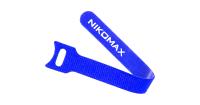 NIKOMAX NMC-CTV150-12-SB-BL-10 Стяжка-липучка с мягкой пряжкой, 150х12мм, для пучков до 35мм, синяя, уп-ка 10шт.