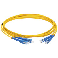LANMASTER LAN-2SC-2SC/SU-3.0 Патч-корд оптический, LSZH, дуплексный, SC/UPC-SC/UPC, SM OS2, 3.0 м