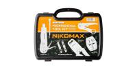 NIKOMAX NMC-TOOL-KIT-1 Набор инструментов. Комплект №1, для медных сетей (обжимной инструмент, ударный инструмент с 2-мя ножами, стриппер, площадка для монтажа коммутационных модулей, коннекторы 20шт., защитные колпачки 20шт.)