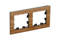 Systeme Electric ATN353202 AtlasDesign Nature 2-постовая рамка, дерево бамбук