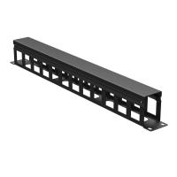 ДКС R5CPF1961HEB Организатор кабельный с крыш/отв 19" 1U, 60 мм RAL9005