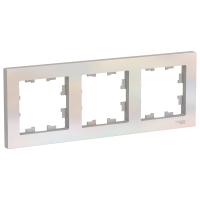 Systeme Electric ATN000403 AtlasDesign 3-постовая рамка, универсальная, жемчуг Systeme Electric ATN000403 AtlasDesign 3-постовая рамка, универсальная, жемчуг