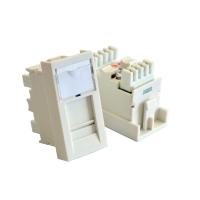 TWT TWT-SIP-RJ45/F-WH Вставка RJ-45 UTP Cat.5E, 22.5x45 мм со шторкой и маркировкой, белая