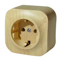 LEGRAND 782271 Розетка 2К+З без шторок - 16 A - 250 В~ - Quteo IP 20 - Дерево