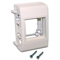 LANMASTER LAN-WA-RMB-F45/E-WH Дополнительный настенный бокс на 1 модуль Mosaic 45x45, белый