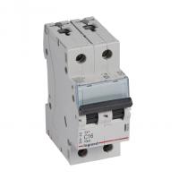 LEGRAND 403930 Автоматический выключатель TX3 6000, 10 кА, тип характеристики C, 2П, 230/400 В~, 16А