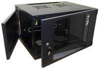 TWT TWT-CBWNG-18U-6x6-BK Шкаф настенный Next, 18U 550x600, стеклянная дверь, черный