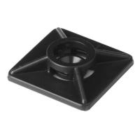 ДКС 25475SR3MV Монтажная база двойная самоклеящаяся 28x28 (спец.состав), черная для хомутов шириной до 4,8мм