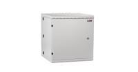 NIKOMAX TWM-186060-M-GY Настенный двухсекционный шкаф 19", 18U, металлическая дверь, промышленный, степень защиты IP55, Ш600хВ904хГ600мм, серый.