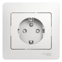 Systeme Electric GSL000144 Glossa Розетка с заземлением со шторками, 16А, в сборе, белый