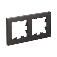 Systeme Electric ATN001402 AtlasDesign 2-постовая рамка, универсальная, базальт
